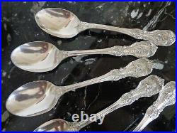 6 Reed & Barton 6 5/8 Oval Soup Spoon Francis I Sterling Silver Flatware Set