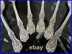 6 Reed & Barton 6 5/8 Oval Soup Spoon Francis I Sterling Silver Flatware Set