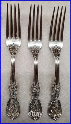 6 Reed & Barton Francis I First Old Pattern Sterling Silver 7 Dinner Forks
