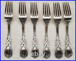 6 Reed & Barton Francis I First Old Pattern Sterling Silver 7 Dinner Forks