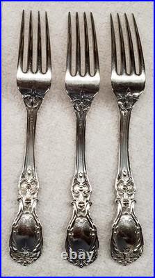 6 Reed & Barton Francis I First Old Pattern Sterling Silver 7 Dinner Forks