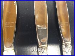 6 Reed and Barton Francis 1st Sterling Silver Handle 6.5 Butter Knives No Mono