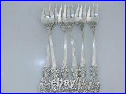 6 Sterling REED & BARTON Cocktail Oyster Forks FRANCIS I new mark no mono
