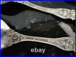 6 Tea Spoon Reed&barton With H Heavy Francis I Sterling Silver Flatware Set