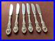 6 x Reed & Barton Francis I Sterling Silver Handle Butter Knife, 6.5” NO Mono