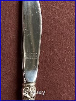 6 x Reed & Barton Francis I Sterling Silver Handle Butter Knife, 6.5'' NO Mono