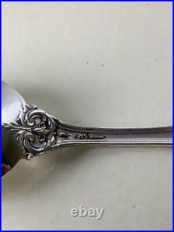 8-3/8 Reed & Barton Francis I Sterling Old H/M Pierced Open Tip Serving Spoon