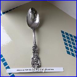 8-3/8 Reed & Barton Francis I Sterling Old Hallmarks Pierced Serving Spoon