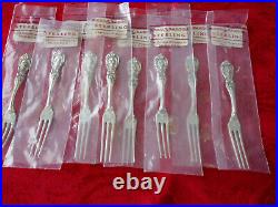 8 Francis I STERLING STRAWBERRY FORKS BY REED&BARTON (NEW)