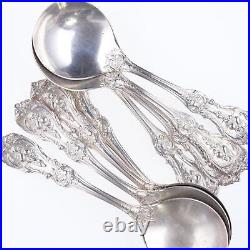 8 Reed and Barton Francis 1 Sterling Silverware 5 7/8 Round Bowl Soup Spoon C