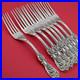 8 Sterling REED & BARTON 7 7/8 Dinner Size Forks FRANCIS I 1907 No Mono