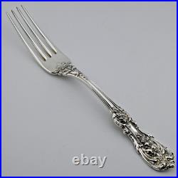 8 Sterling REED & BARTON 7 7/8 Dinner Size Forks FRANCIS I 1907 No Mono