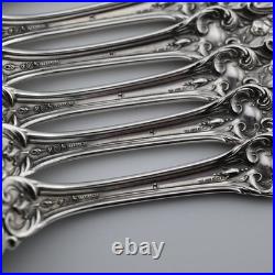 8 Sterling REED & BARTON 7 7/8 Dinner Size Forks FRANCIS I 1907 No Mono