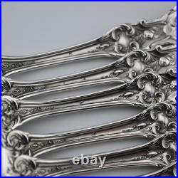 8 Sterling REED & BARTON 7 7/8 Dinner Size Forks FRANCIS I 1907 No Mono