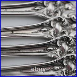 8 Sterling REED & BARTON 7 7/8 Dinner Size Forks FRANCIS I 1907 No Mono