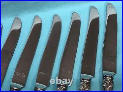 8 Sterling Silver Francis I Reed & Barton Knives 7 ¼ with Mirrorstele Blade