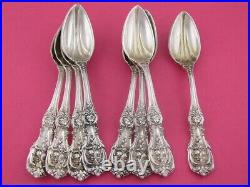 8 Sterling Silver REED & BARTON Melon Spoons FRANCIS I 1907 pat date