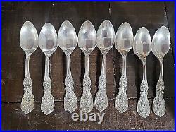 8 Tea Spoon Reed&barton Francis I Sterling Silver Flatware Set See Images