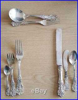 8 piece setting of Reed Barton Francis 1 silver flatware 415 grams total