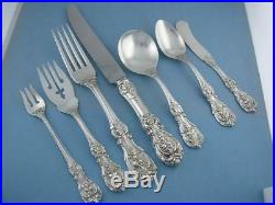 84pc Sterling REED & BARTON Flatware Set FRANCIS I dinner size service for 12