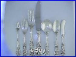 84pc Sterling REED & BARTON Flatware Set FRANCIS I dinner size service for 12