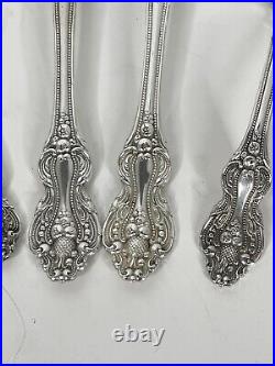 9 Reed & Barton King Francis Flatware Piece Silver plated Forks Spoon serving