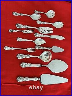 96 PIECES DINNER SIZE REED AND BARTON FRANCIS 1st STERLING SET FOR 12