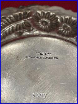 A. G Schultz & Co. Repousse Sterling Butter Dish