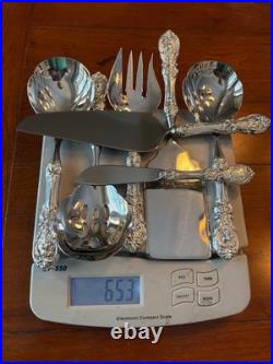 AUTHENTIC MINT 7PC HOSTESS SET REED & BARTON FRANCIS I STERLING 1 1st NOT CUSTOM