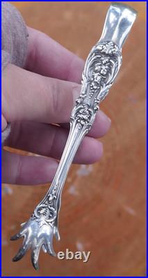 Ant 1907 Reed & Barton Sterling Silver Old Francis I Pattern Tongs 5 / 40.5g