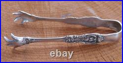 Ant 1907 Reed & Barton Sterling Silver Old Francis I Pattern Tongs 5 / 40.5g
