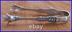 Ant 1907 Reed & Barton Sterling Silver Old Francis I Pattern Tongs 5 / 40.5g