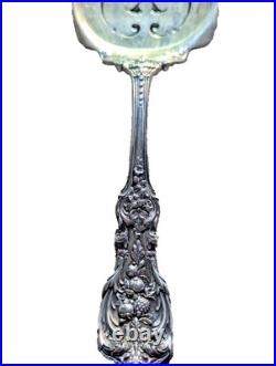 Antique 1907 Reed & Barton Francis I Solid Sterling Silver Pierced Pie Knife