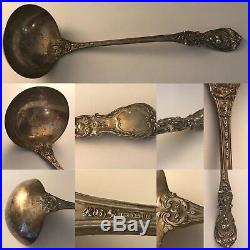 Antique Francis I Reed & Barton 12'' Soup Ladle Sterling Silver
