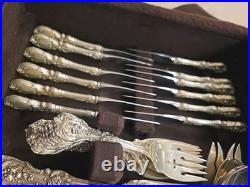 Antique Reed & Barton Francis I 93pcs Silverware 6-Pc Setting Service for 12