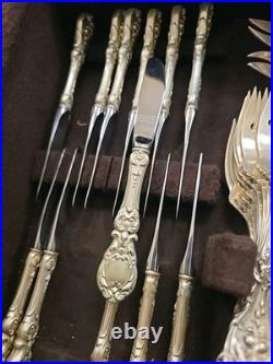 Antique Reed & Barton Francis I 93pcs Silverware 6-Pc Setting Service for 12