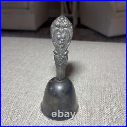 Antique Reed & Barton Francis I Sterling Handle Tea Bell No Monogram