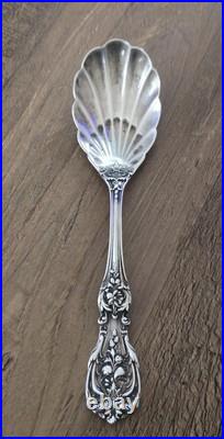 Antique Reed & Barton Francis I Sterling Silver. 925 (No Mono) Sugar Shell Spoon