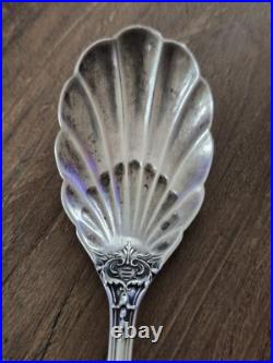 Antique Reed & Barton Francis I Sterling Silver. 925 (No Mono) Sugar Shell Spoon