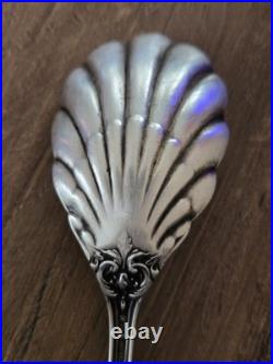 Antique Reed & Barton Francis I Sterling Silver. 925 (No Mono) Sugar Shell Spoon