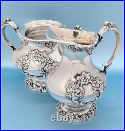 Antique Reed & Barton Silver Plate King Francis Cream Pitcher & Sugar