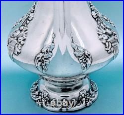 Antique Reed Barton Silver Plate Large King Francis Tea Pot Coffee Pot Hot 1650