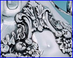 Antique Reed Barton Silver Plate Large King Francis Tea Pot Coffee Pot Hot 1650