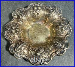 Antique Reed & Barton Sterling Silver Francis I Salt Cellar X569, 49.09 Grams