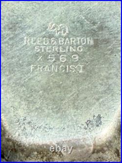 Antique Reed & Barton Sterling Silver Francis I Salt Cellar X569, 49.09 Grams