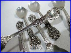 Antique Reed & Barton Sterling Silver Francis I Set 6 Ice Cream Spoons