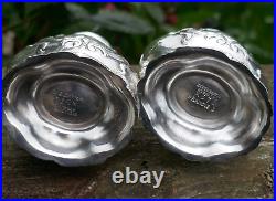 Antique Reed & Barton Sterling Silver Salt & Pepper Shakes In Francis I Pattern