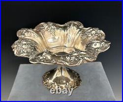 Antique Reed & Barton X568 Francis I Sterling Silver Repousse Compote 378 g