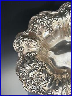 Antique Reed & Barton X568 Francis I Sterling Silver Repousse Compote 378 g