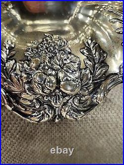 Antique Reed & Barton X568 Francis I Sterling Silver Repousse Compote 378 g